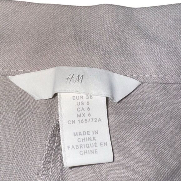 H&M Women's Slit Front High Waisted Dress Pant Size 6 - Picture 6 of 7